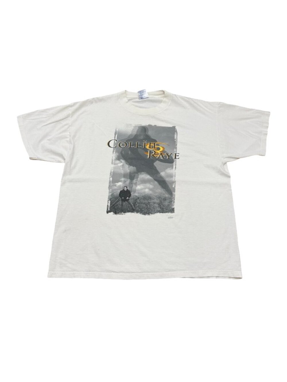Vintage 1997 Collin Raye Concert Tour T-Shirt White Country Music Tee